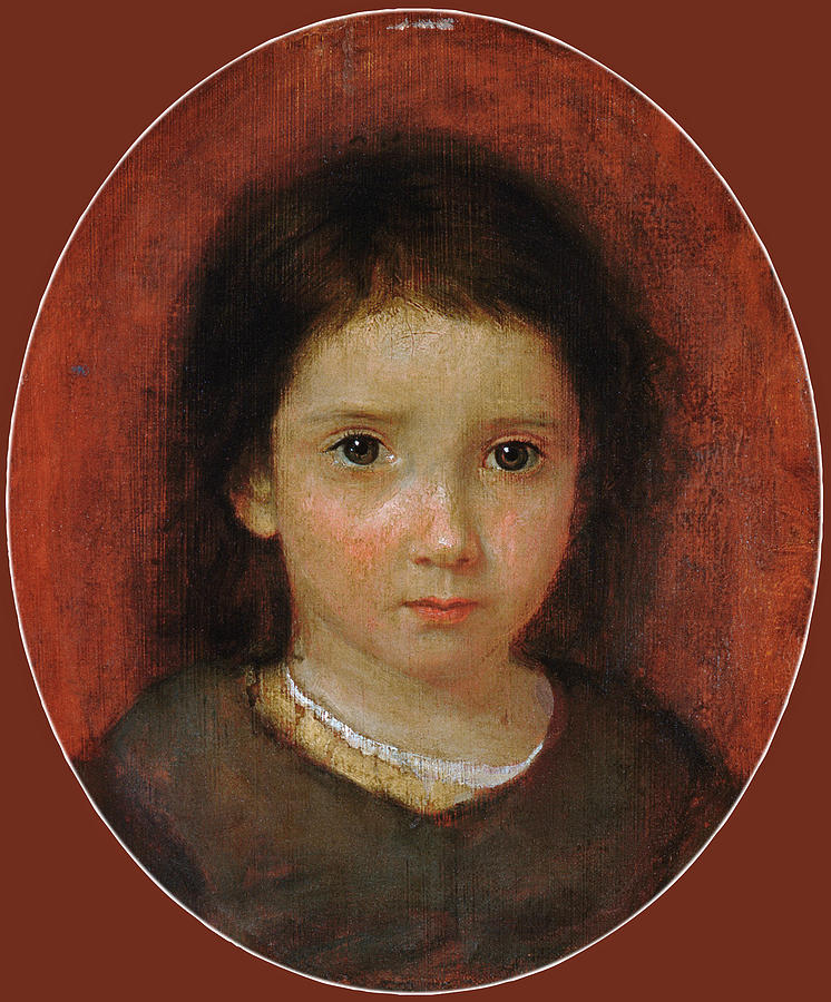 Daughter of William Page. Possibly Anne Page Painting by William Page