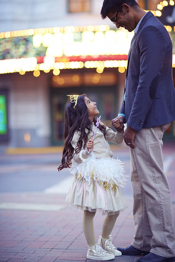 Adult Photograph - Daughter Smiling At Her Father On Urban by Gillham Studios