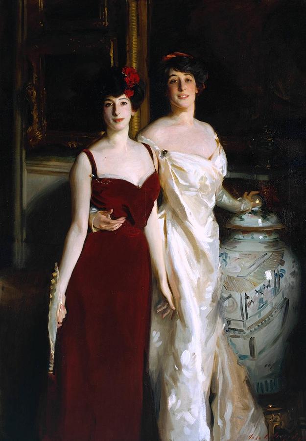 Woman Painting - Daughters of Asher and Mrs Wertheimer by John Singer
