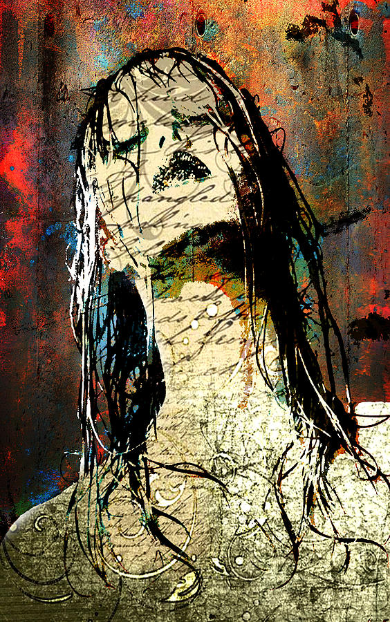 Woman Digital Art - Daunted Damsel by Greg Sharpe