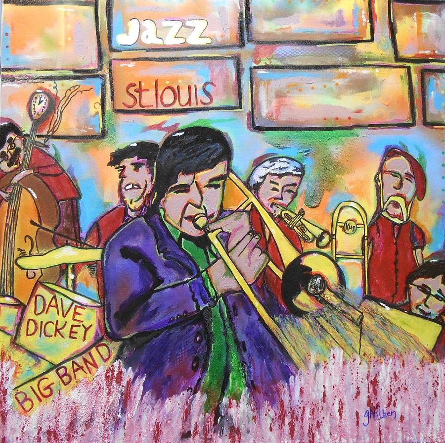 Dave Dickey Big Band Painting by GH FiLben