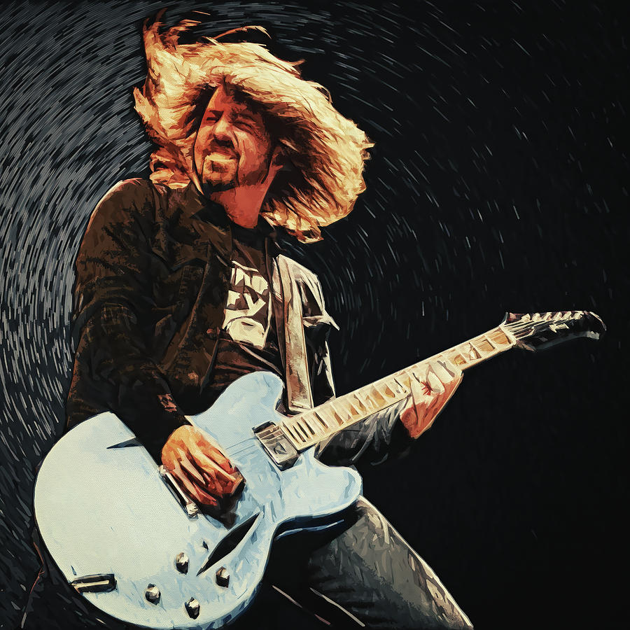 Dave Grohl Digital Art by Hoolst Design