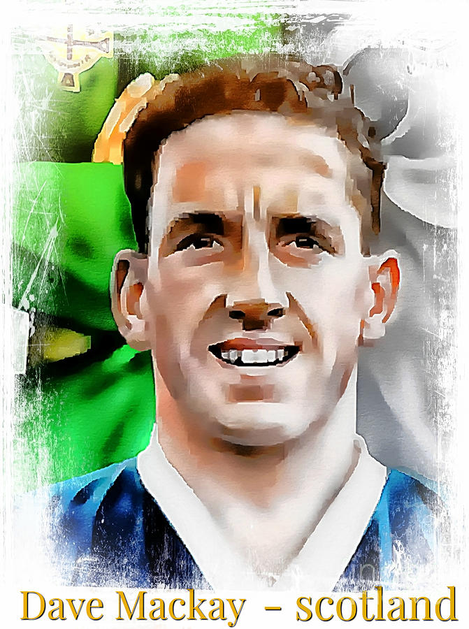  Dave Mackay Football Legend Digital Art by Ian Gledhill