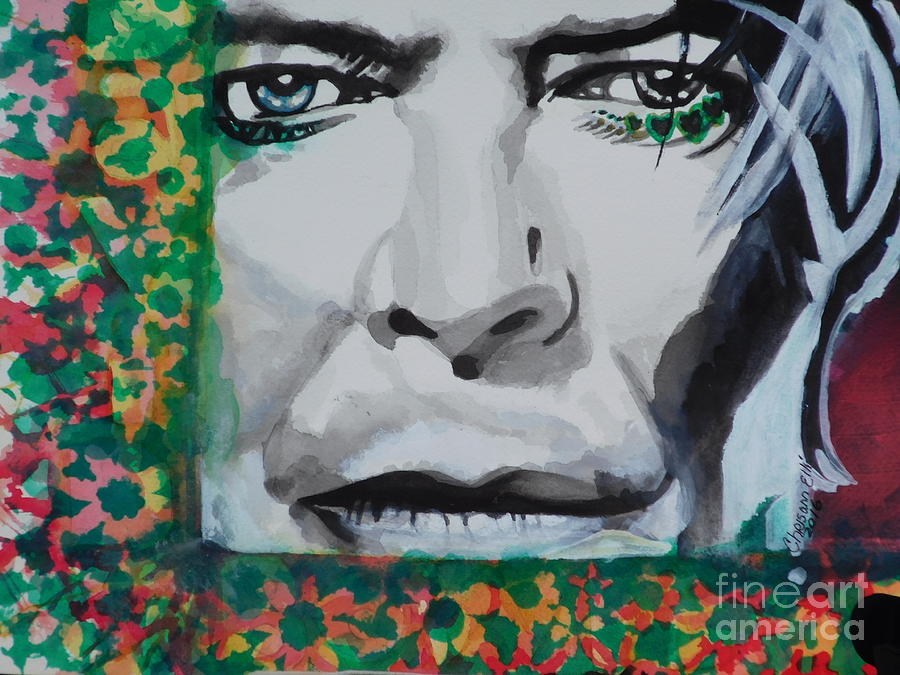 David Bowie 02 Painting by Chrisann Ellis