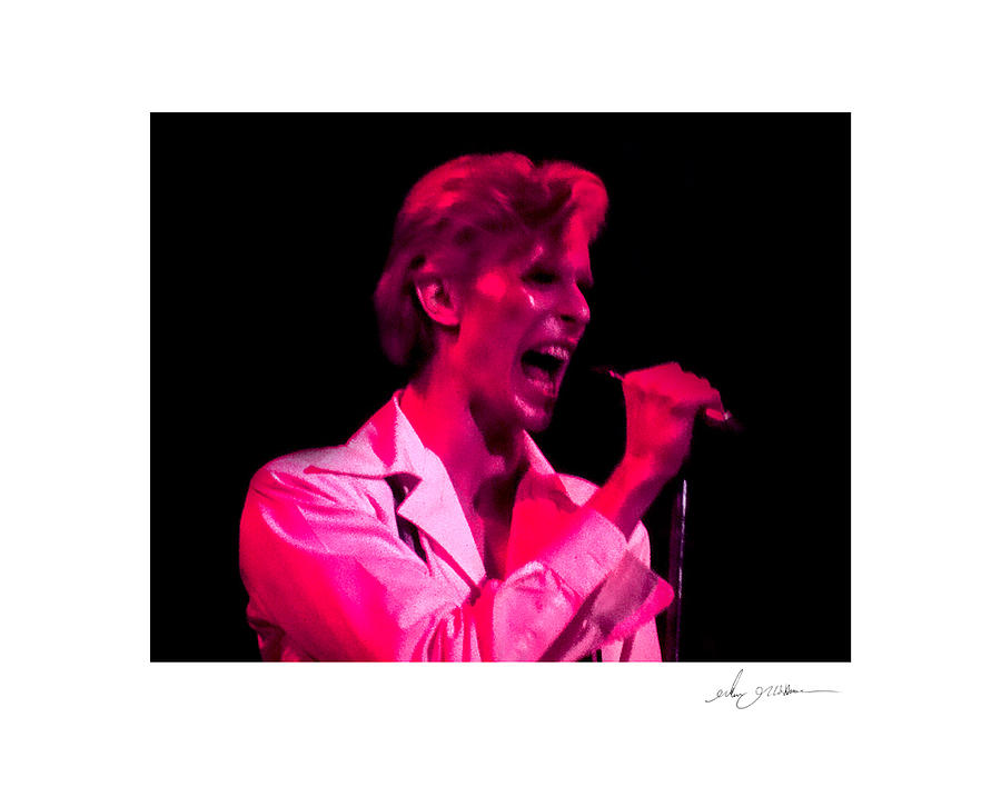 David Bowie  1974 Photograph by Glenn Grossman