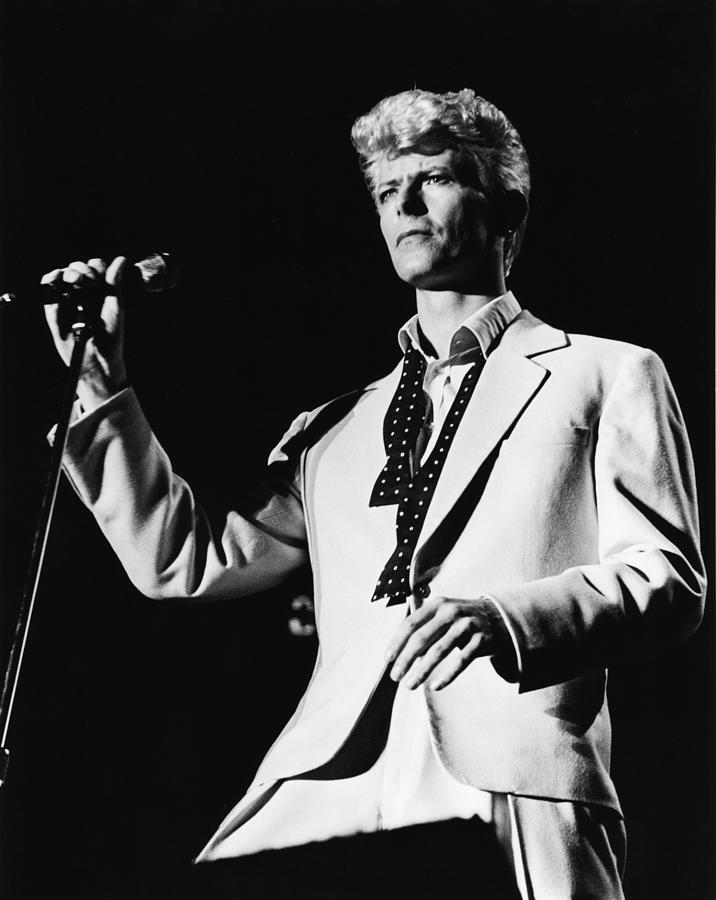 David Bowie Photograph - David Bowie 1983 US Festival by Chris Walter