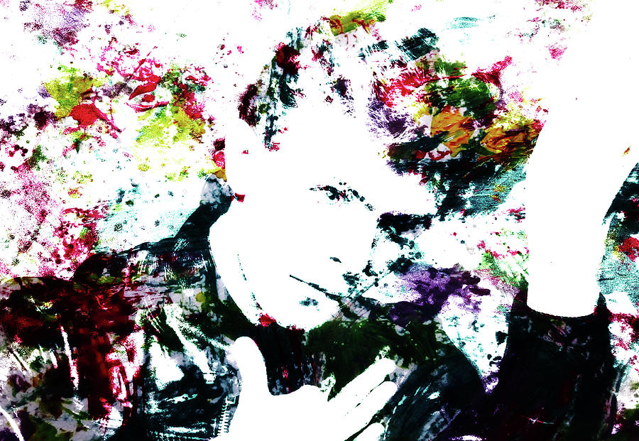 David Bowie 4d Mixed Media by Brian Reaves