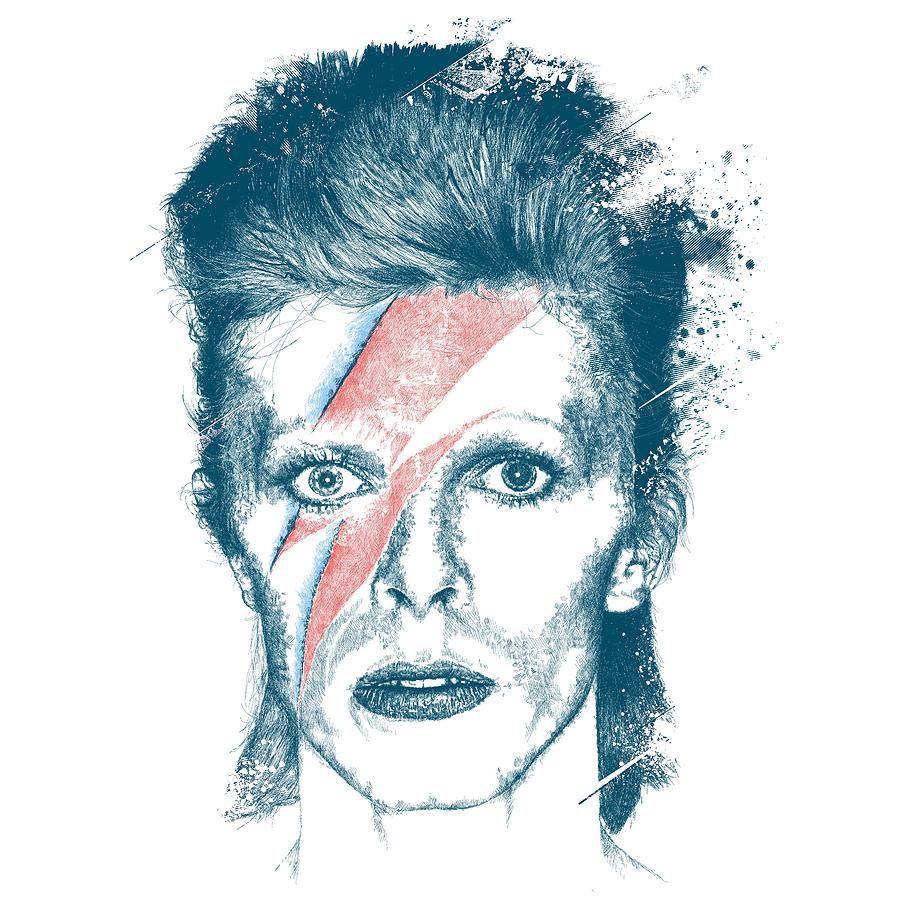 Portrait Digital Art - David Bowie by Chad Lonius