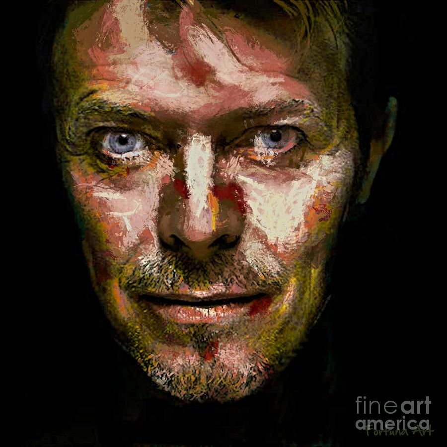 David Bowie Digital Art by Dragica Micki Fortuna