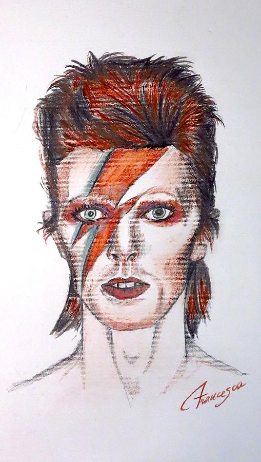 David Bowie Drawing by Francesca Agostini