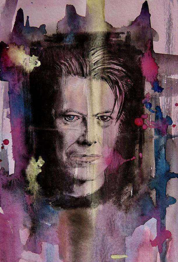 David Bowie Painting by Geni Gorani