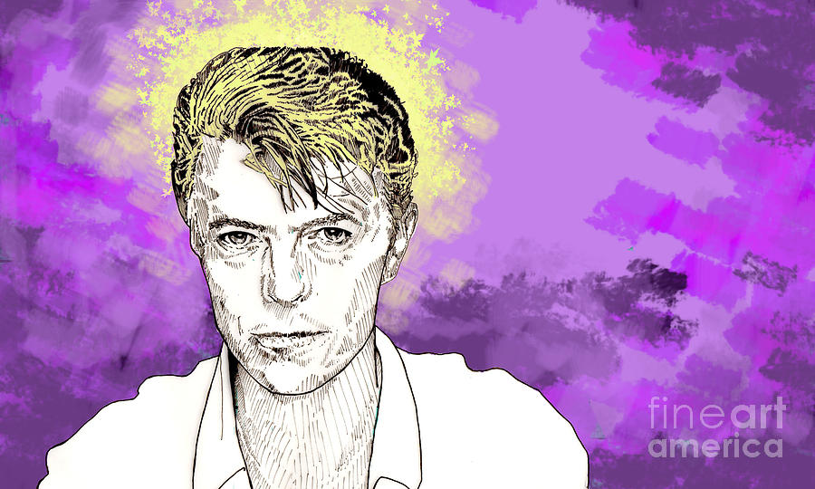 David Bowie Digital Art by Jason Tricktop Matthews