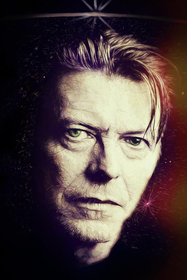 David Bowie Digital Art by John Haldane