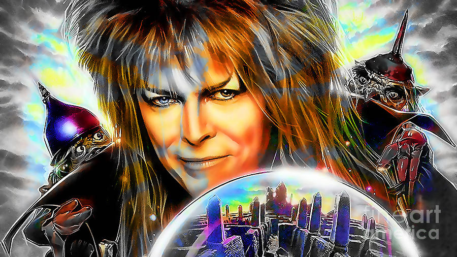 David Bowie Mixed Media by Marvin Blaine