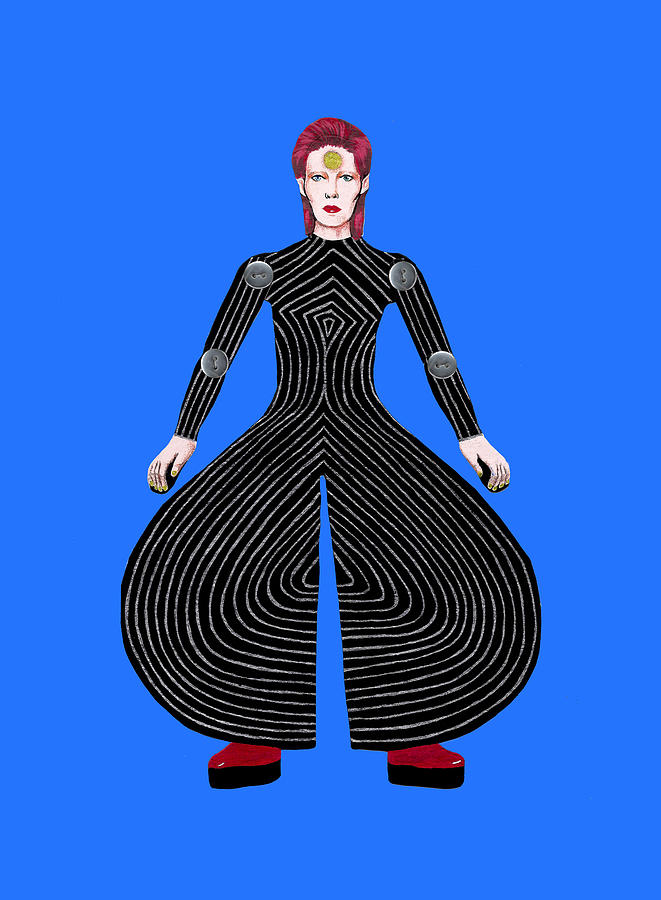 DAVID BOWIE - Moonage daydream Drawing by Dianah B
