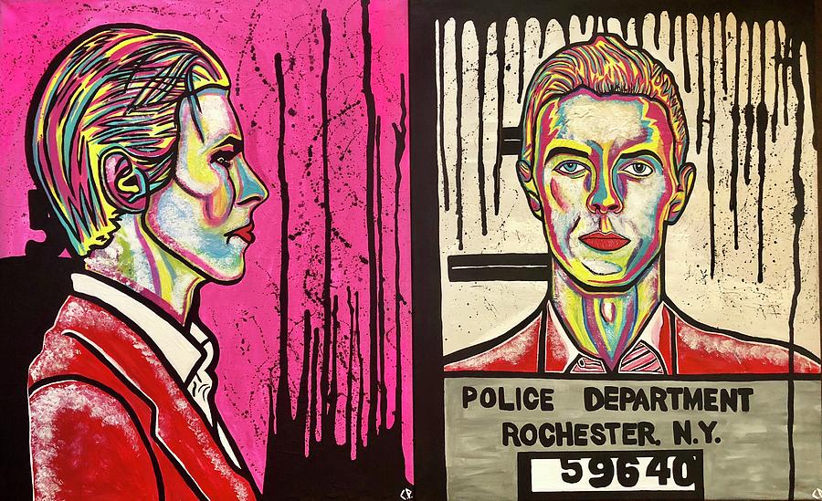 David Bowie mugshot Painting by Chichi Paintz | Fine Art America