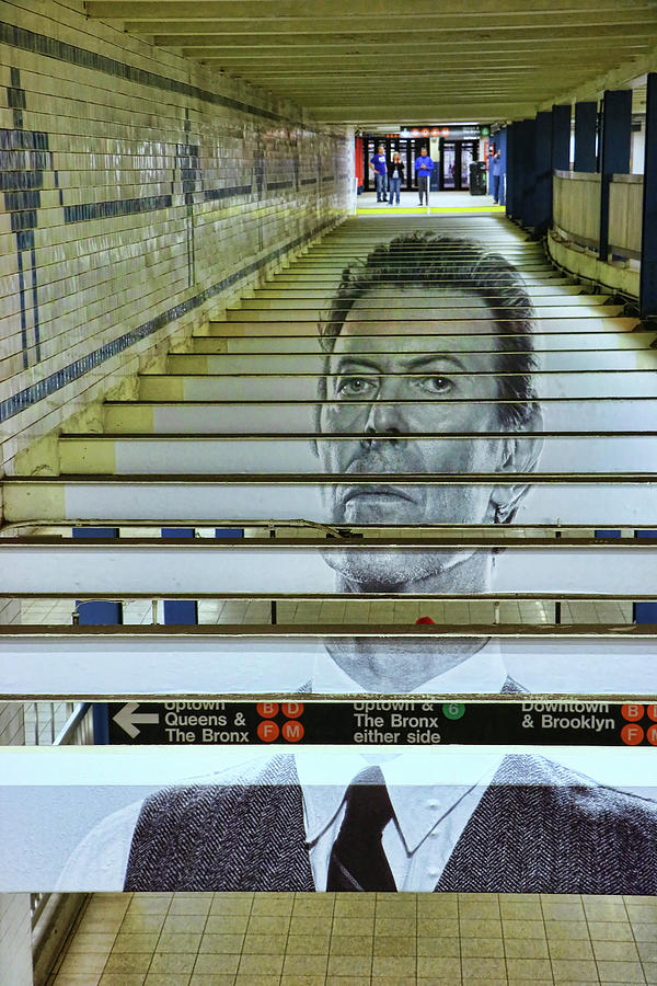 David Bowie N Y C Subway Tribute # 2 Photograph by Allen Beatty