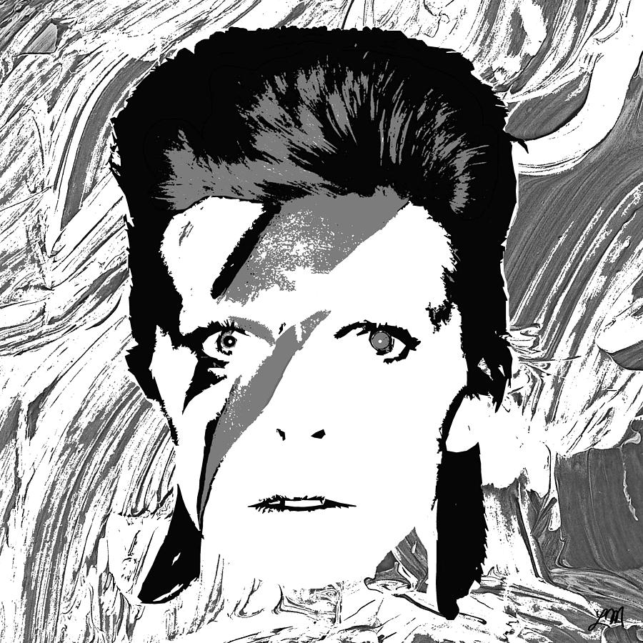 David Bowie Panel Five Digital Art by Linda Mears