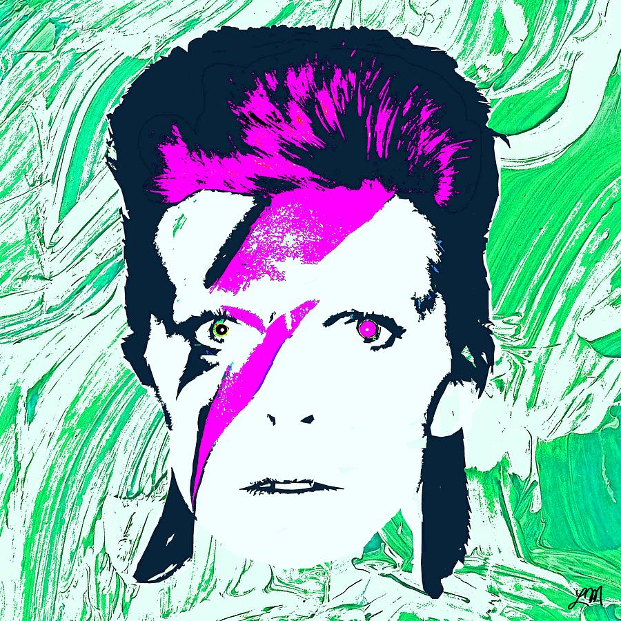 David Bowie Panel Three Digital Art by Linda Mears