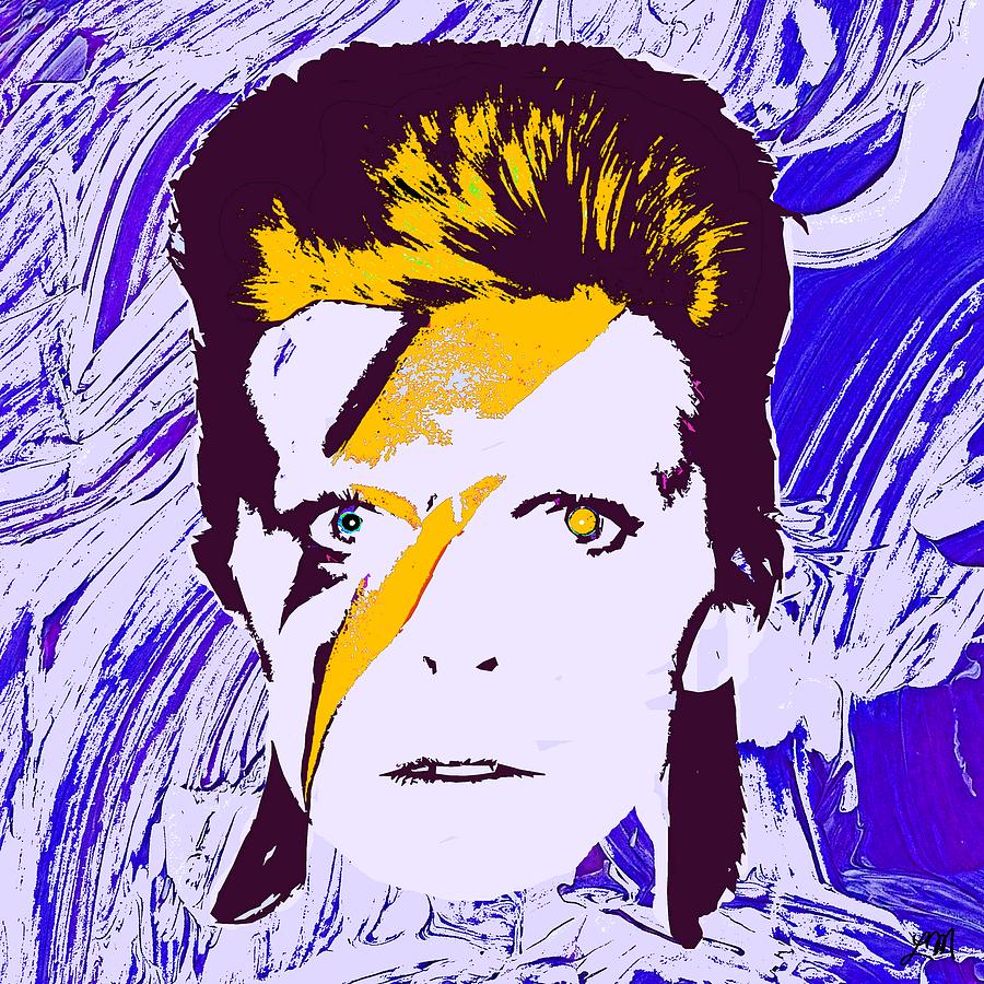David Bowie Panel Two Digital Art by Linda Mears