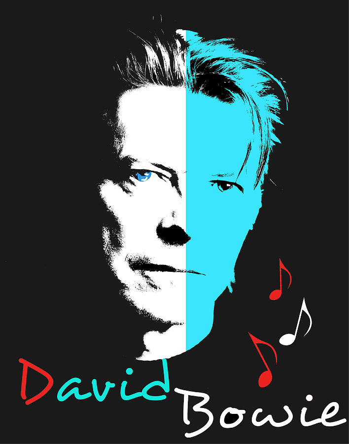 David Bowie Digital Art by Rumiana Nikolova