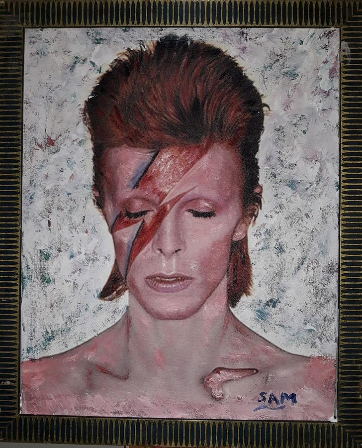 David Bowie  Painting by Sam Shaker