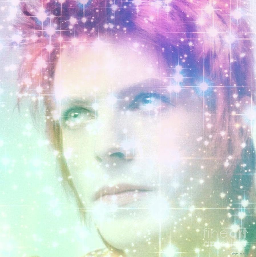 David Bowie Digital Art - David Bowie / Starman 2 by Elizabeth McTaggart
