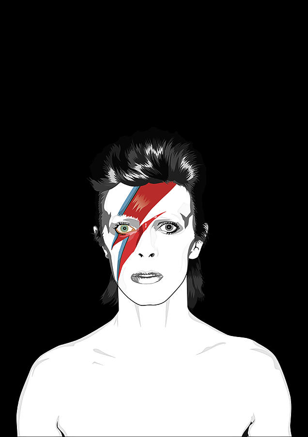 David Bowie Digital Art - David Bowie Tribute by BONB Creative