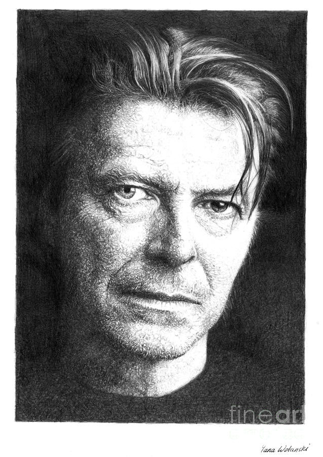 Unique Drawing David Bowie Sketch 
