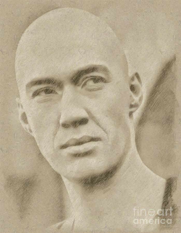 Music Drawing - David Carradine from Kung Fu by Esoterica Art Agency