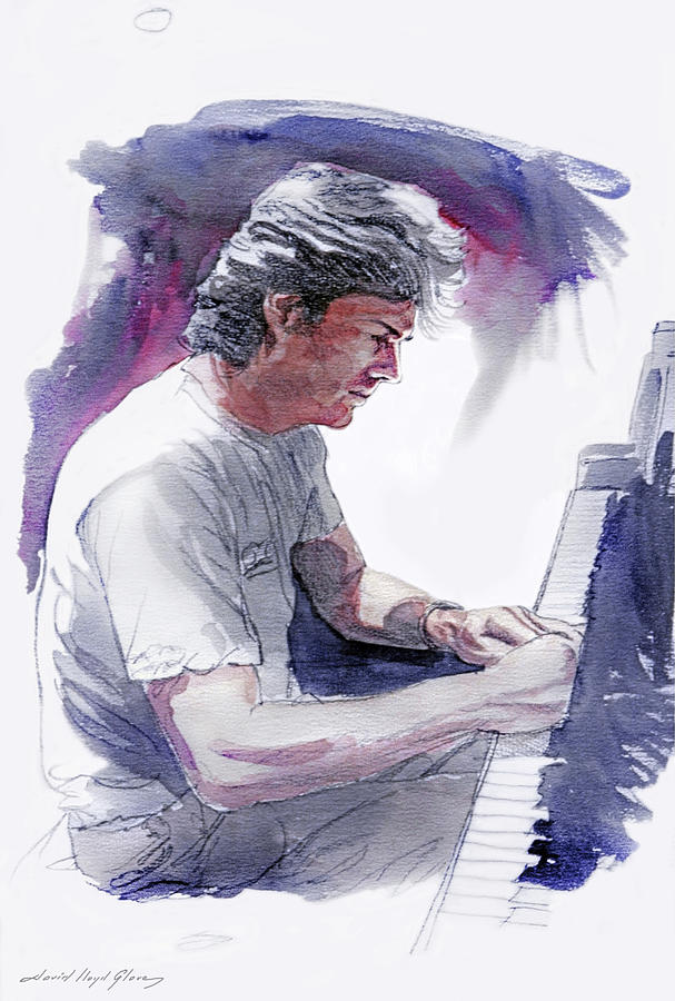David Foster - Symphony Sessions Painting by David Lloyd Glover