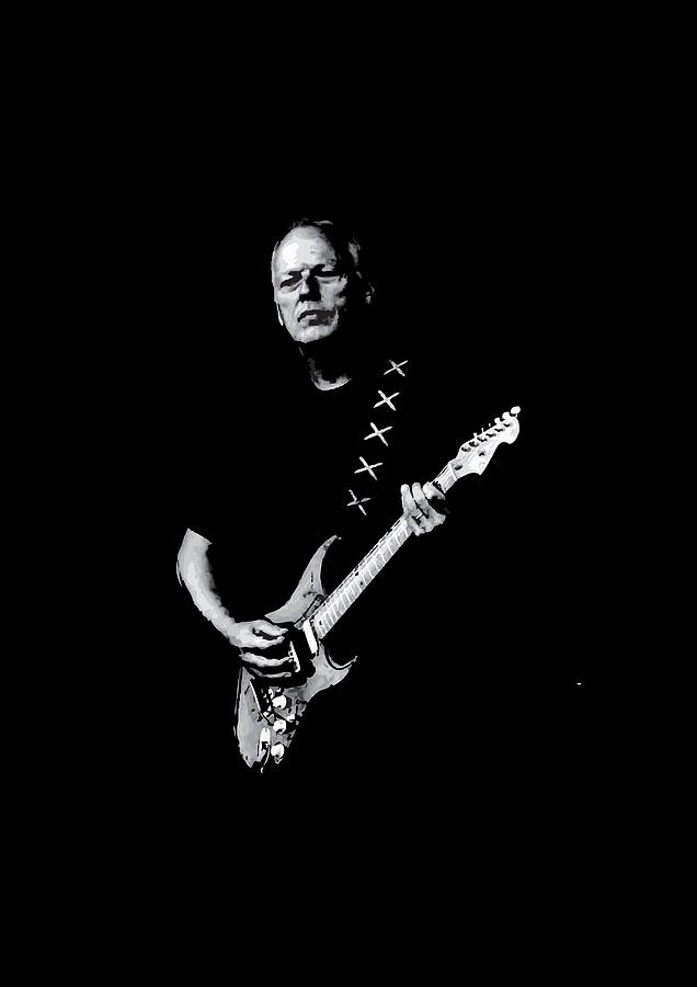 David gilmour black 2024 and white