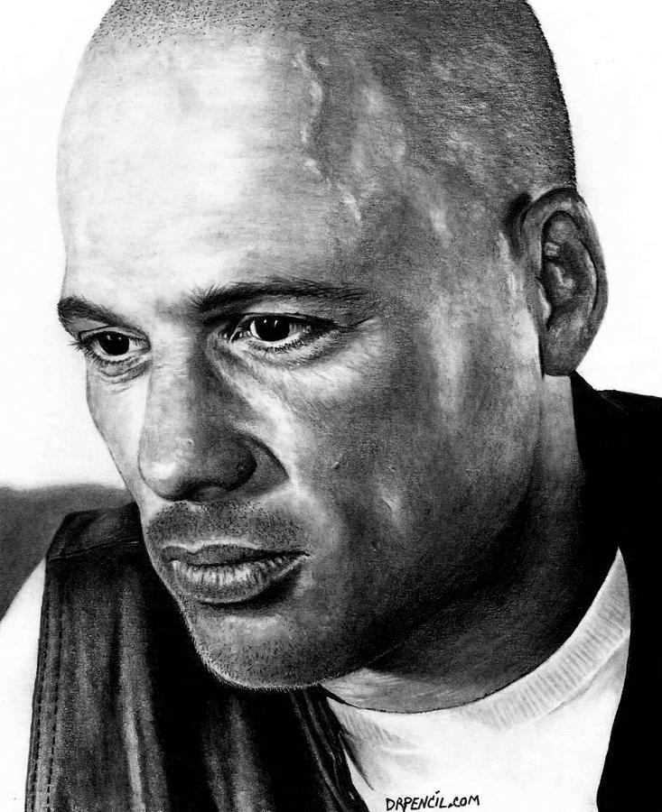 David Labrava as Happy Drawing by Rick Fortson