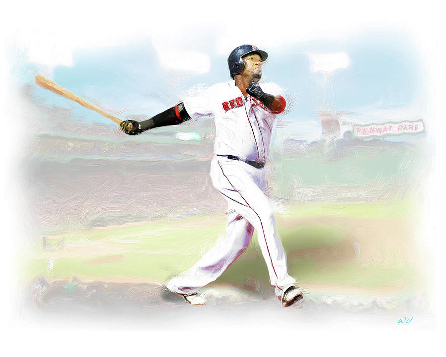 David Ortiz - Boston Red Sox Canvas Print / Canvas Art by Joann