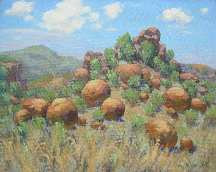 Davis Mountains Painting by Texas Tim Webb