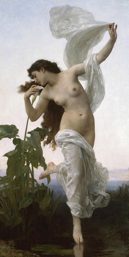 William Adolphe Bouguereau Painting - Dawn by Adolphe William Bouguereau