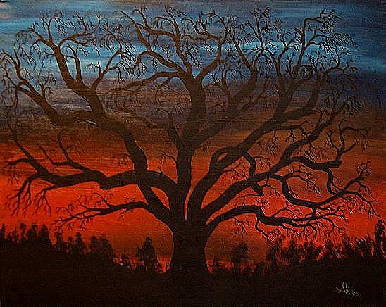 Dawn Painting by Al Borrego Dawn Painting by Al Borrego