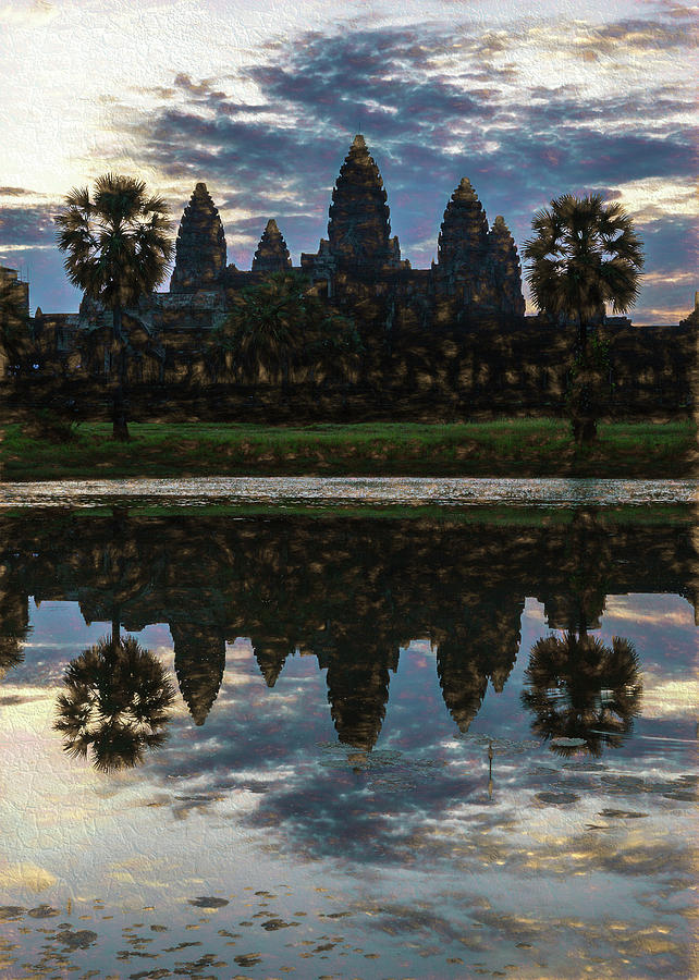 Dawn at Angkor Wat Photograph by Stephen Stookey