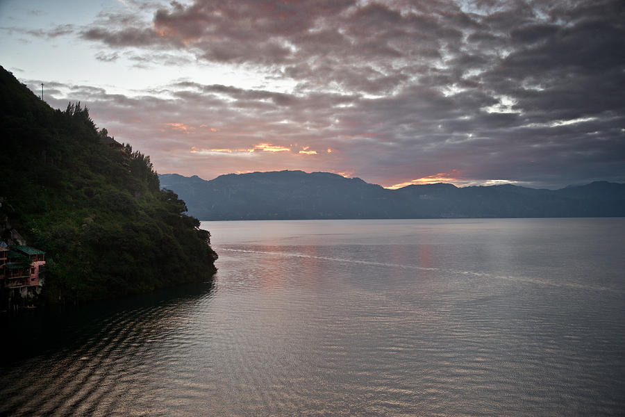 Central Photograph - Dawn at Casa de Mundo Lake Atitlan 1 by Douglas Barnett Central Photograph - Dawn at Casa de Mundo Lake Atitlan 1 by Douglas Barnett