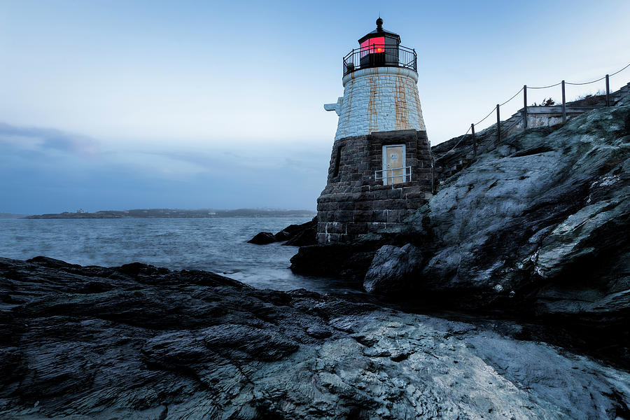 Dawn at Castle Hill Lighthouse Photograph by Andrew Pacheco