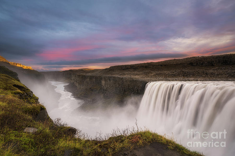 Dawn At Dettifoss  Photograph by Michael Ver Sprill