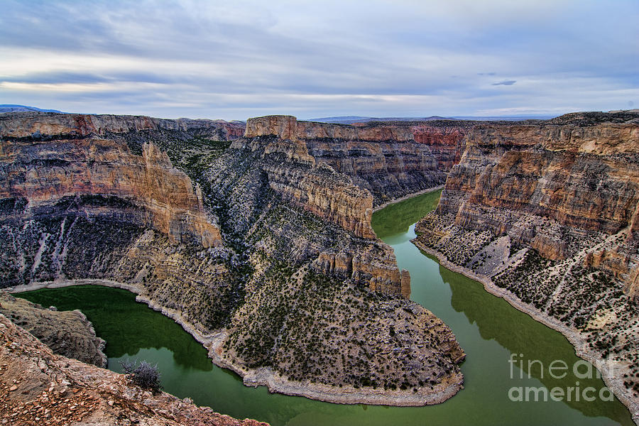 Dawn At Devils Overlook Bighorn Canyon Photograph by Gary Beeler