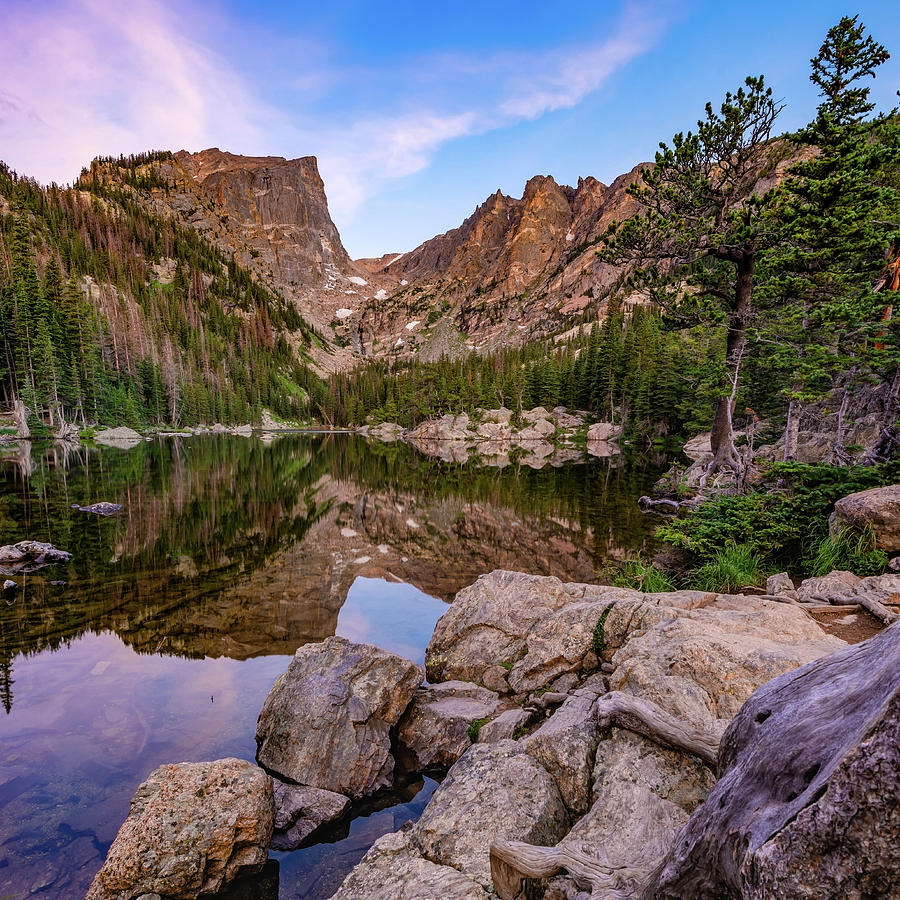 Dawn at Dream Lake - Rocky Mountain National Park - Square Format ...