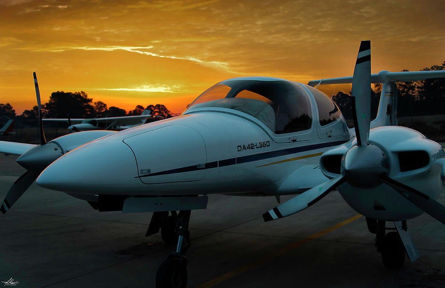 Airplane Photograph - Dawn at East Texas Regional Airport by Phil And Karen Rispin