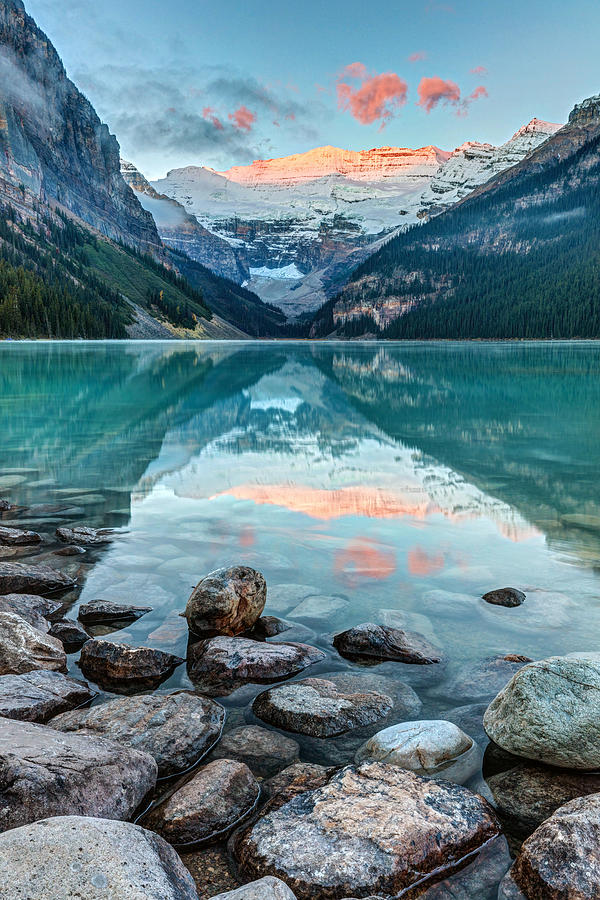 Dawn at Lake Louise Photograph by Pierre Leclerc Photography