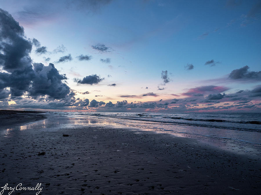 Dawn at McFaddin Beach Photograph by Jerry Connally
