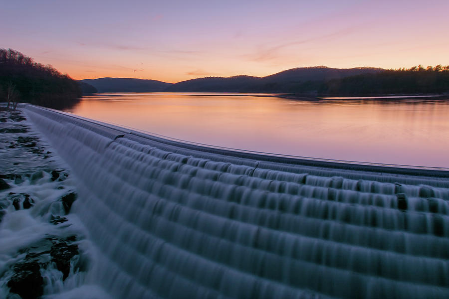 Dawn at New Croton Dam Photograph by Angelo Marcialis