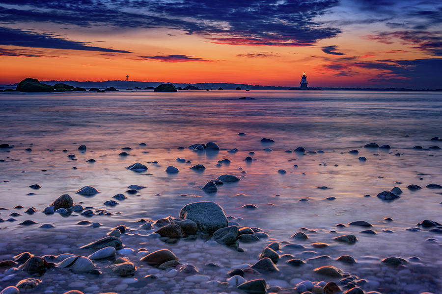 Lighthouse Photograph - Dawn at Orient Point by Rick Berk