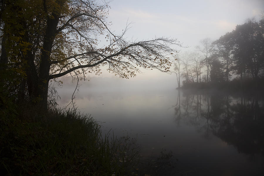 Dawn At Pond In Autumn Salem Photograph by Lynn Stone