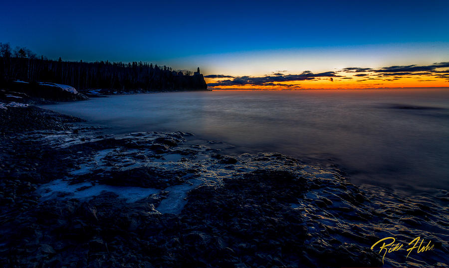 Dawn at Split Rock Photograph by Rikk Flohr